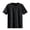 #0026-Black, variant on Men's Luxury Mercerized Cotton T-Shirt, Breathable, Cooling, Loose fit, Moisture-Wicking, Wrinkle-Resistant