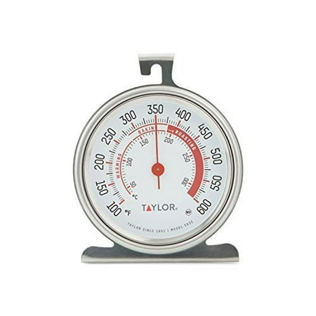 

5932 Large Dial Kitchen Cooking Oven Thermometer 3.25 Inch Dial Stainless Steel