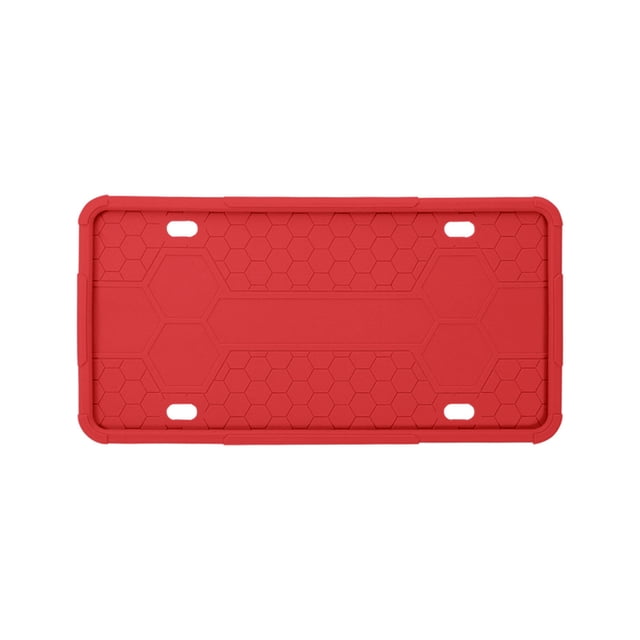 Silicone License Plate Holder Honeycomb Anti-Slip Texture License Holder No Noise Waterproof Rust-Proof Anti-Collision License Plate Rack