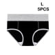 thumbnail image 2 of Sonducket 5 piezas de ropa interior de mujer de cintura alta sin costuras Color sólido bragas de algodón simples calzoncillos calzoncillos de Type2 NO2, 2 of 6