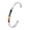 Silver, variant on Rainbow Pride Open Cuff Bangle Bracelet for Women Men LGBTQ Enamel Stainless Steel Colorful Simple Adjustable C Shape Dainty Personalized Gift Jewelry Silver