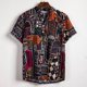 thumbnail image 2 of Camisas De Vestir Para Hombre Manga Larga Camisa de algodón Printing Casual Linen Étnical Mens manga hawaiana blusa de Men Short Men (Mulitcolor, XL), 2 of 6