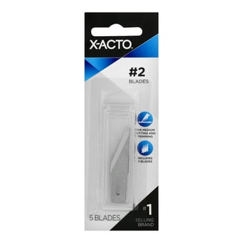 X-Acto No.2 Replacement Blades, 5 Count