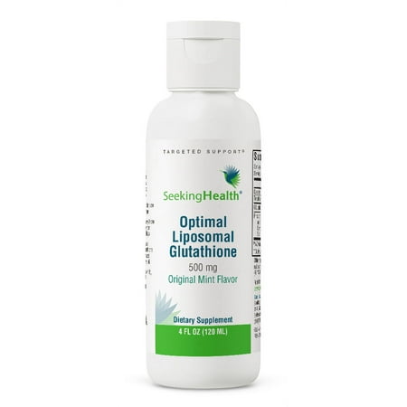 Seeking Health Optimal Liposomal Glutathione | Non-Soy and Non-GMO | Provides 500 mg of Liposomal Glutathione per Teaspoon | 4 fl oz | 30 Servings 