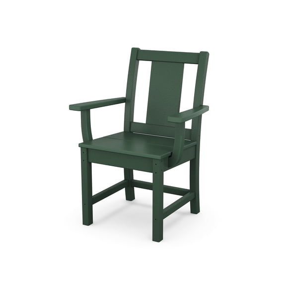 POLYWOOD® Prairie Dining Arm Chair in Green