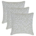 thumbnail image 4 of The HomeCentric Decorative Pillow Cases White 26"x26" (65x65 cm) Silk White Crystals, White Stones, Hand Embroidery Throw Pillow Cover For Sofa, Geometric Modern Style - Vanilla Blanc, 4 of 5
