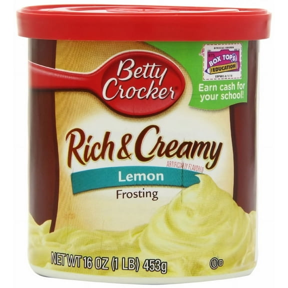 Betty Crocker Lemon Frosting - 453 g Yellow (Pack of 2)