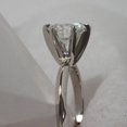 thumbnail image 4 of 2Ct Lab Created Diamond Round Cut Solitaire Women's Fancy Ring 14K White Gold Plated, 4 of 5