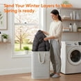 thumbnail image 5 of Hwawhin 2 Pack 75L Collapsible Laundry Basket, Freestanding Waterproof Clothes Hamper with Reinforced Handles, Large Capacity Foldable Laundry Bin for Bedroom Bathroom Laundry Room Dorm, 5 of 7