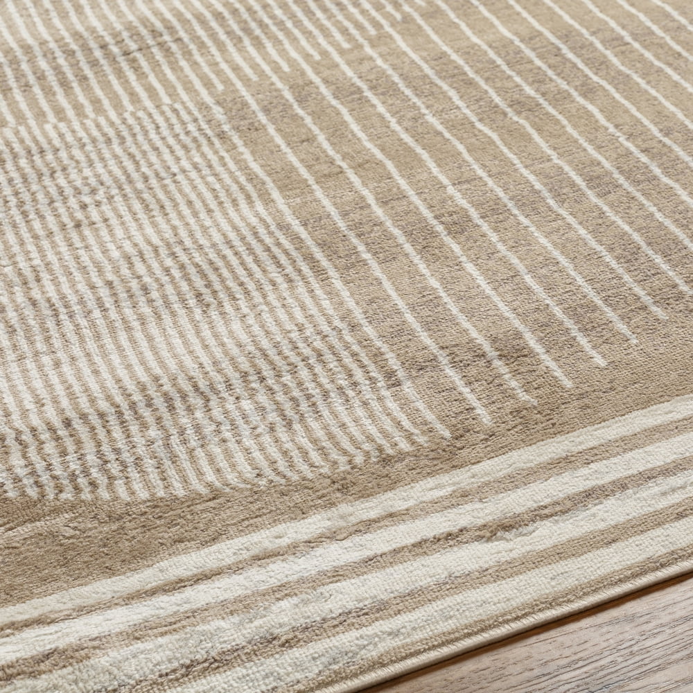 Livabliss Area Rugs for Living Room, 9x12 Floransa Modern Tan Rug, Bedroom Dining Room Home Decor Stain Resistant Carpet (8'11" x 12'4")