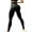 Black, variant on Resistance Band Leggings for Women — Built-In Bands, High-Waist Butt-Lift Look, Seamless Stretchy Workout Tights