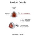 thumbnail image 5 of ChicSilver Triangle Birthstone Stud Earrings Sterling Silver Cubic Zirconia Hypoallergenic Piercing Jewelry Gifts for Women Mothers, 5 of 7
