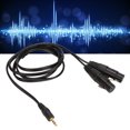 thumbnail image 1 of Cable De 3,5 Mm A XLR Dual, Estéreo Profesional De 3,5 Mm A Cables Divisores XLR Y Duales Negros Para PC Para Teléfono Inteligente, 1 of 7