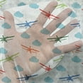 thumbnail image 3 of Airplane Tulle Curtains with Rod Pocket, Travel Around the World Theme with Colorful Retro Biplanes Air Route Dashed Lines, Sheer Drape for Wedding Party 2 Panels, 7 Sizes, Multicolor, by Ambesonne, 3 of 3