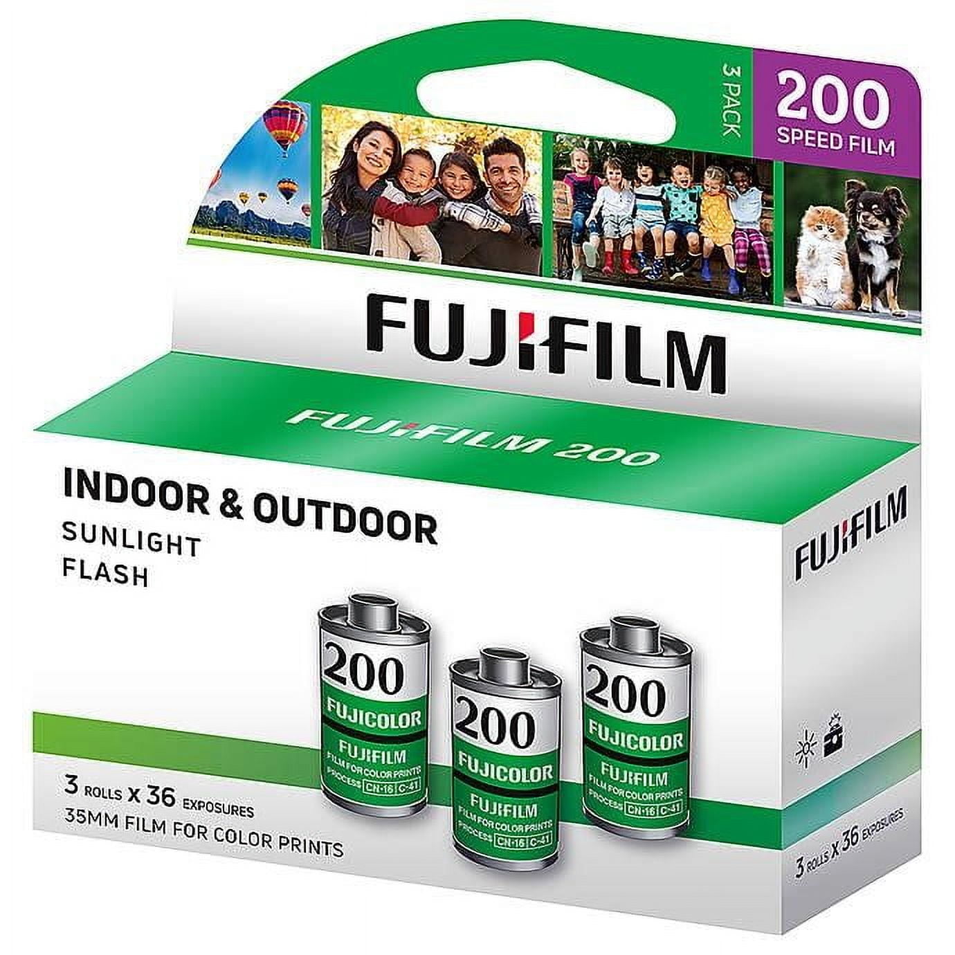Fujifilm - 135 Fujicolor 200 Color Negative Consumer Film 35mm Roll - 3pk
