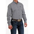 thumbnail image 4 of Cinch Light Grey Geometric Print - Mens Shirt  - Mtw1105499, 4 of 4