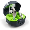 thumbnail image 1 of recargables para adultos mayores, amplificadores auditivos BTE digitales avanzados, con estuche de carga reciclado para 125 horas de energía de respaldo, encendido/apagado automático, par, 1 of 5