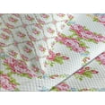 thumbnail image 4 of Ambesonne Shabby Flora Quilted Bedspread Set 3 Pcs, Curvy Borders Roses, King Size, Multicolor, 4 of 5