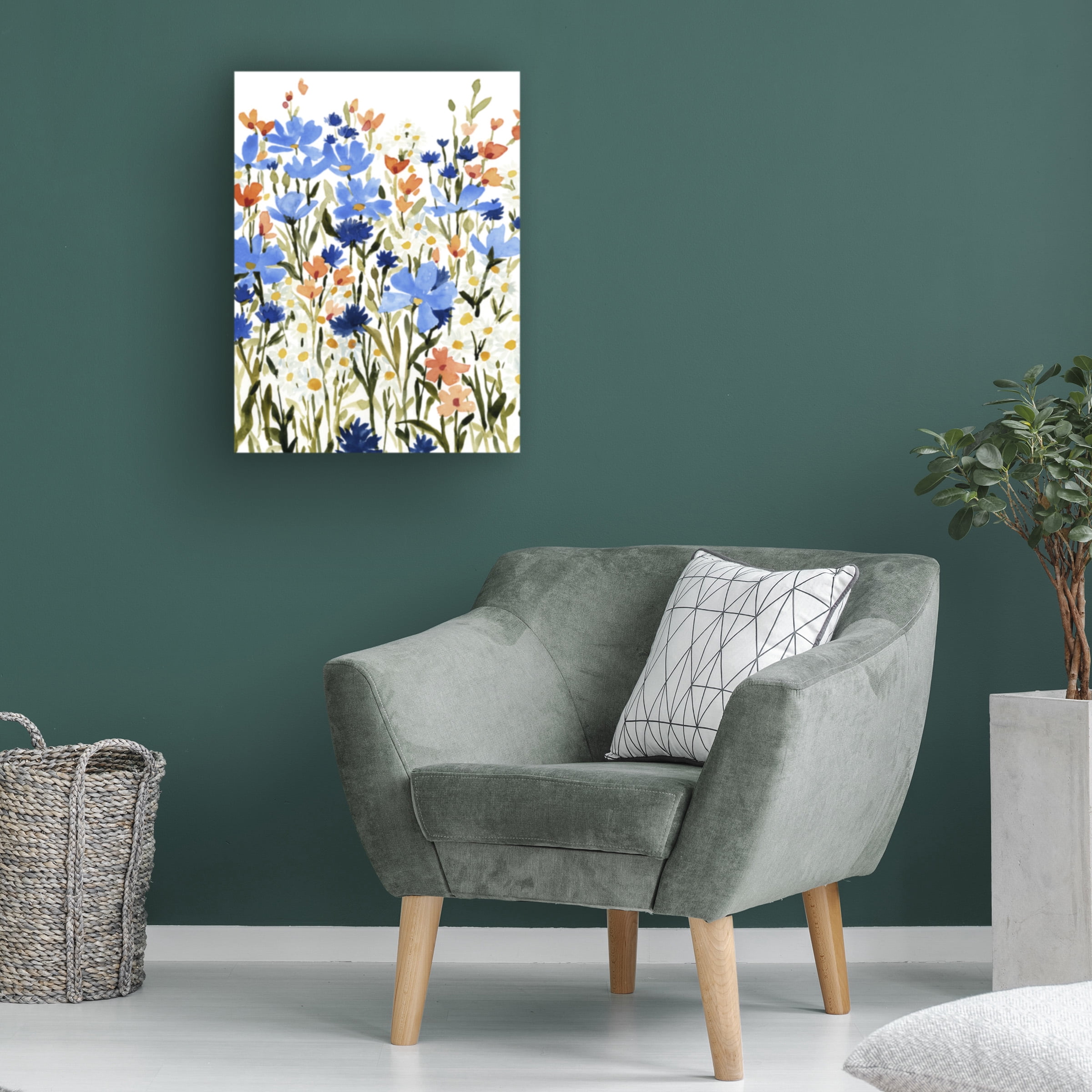 Emma Caroline 'Bright Wildflower Medley II' Canvas Art