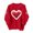 Red, variant on JoliSweat Valentines Day Shirts Women Red Love Heart Graphic Sweatshirt Loose Fit Long Sleeve Crewneck Pullover Holiday Tops XXL