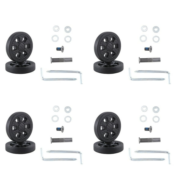 4pcs 60X11mm Luggage Wheel Wear PU Caster Suitcase Replacement Wheel Luggage Wheel 8mm Double Wheel