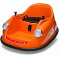 thumbnail image 4 of Historyli Powered Ride-Ons, 12V Bumper Car,Electric Toy Ride on Battery Car with Parent Remote Control,360 Degree Spin,2-Speed,Music & LED Lights,Orange, 4 of 7