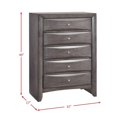 thumbnail image 4 of Bowery Hill Full Storage 5 Piece Bedroom Set in Gray, 4 of 13