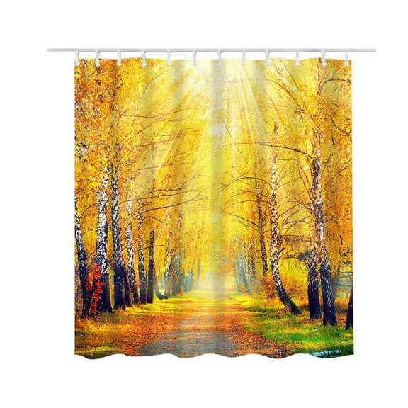 Matoen Shower Curtain, Washable Cloth Shower Curtain Farmhouse Bathroom Shower Curtain, 59x70.8 Inch