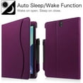 thumbnail image 4 of Fintie Case for Samsung Galaxy Tab S3 9.7, [Corner Protection] Multi-Angle Viewing Stand Cover Packet with S Pen Protective Holder Auto Sleep/Wake for Tab S3 9.7(SM-T820/T825/T827), Purple, 4 of 9