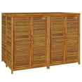 thumbnail image 3 of vidaXL Patio Storage Box Outdoor Lockable Storage Tool Chest Solid Wood Acacia, 3 of 33