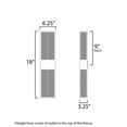 thumbnail image 2 of ET2 E30393-BK 18 in. LED Grate-Outdoor Wall Sconce, Black, 2 of 8