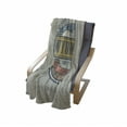 thumbnail image 4 of Wyoming Soft Flannel Fleece Blanket, Vintage Grunge Stamp Design of United States Equality State of America, Cozy Plush for Indoor and Outdoor Use, 50" x 70", Pale Khaki Multicolor, by Ambesonne, 4 of 6