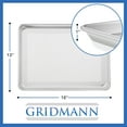 thumbnail image 3 of GRIDMANN 13" x 18" Commercial Grade Aluminum Perforated Baking Sheet Pan, Half Size Baking Tray - 12 Pans, 3 of 7