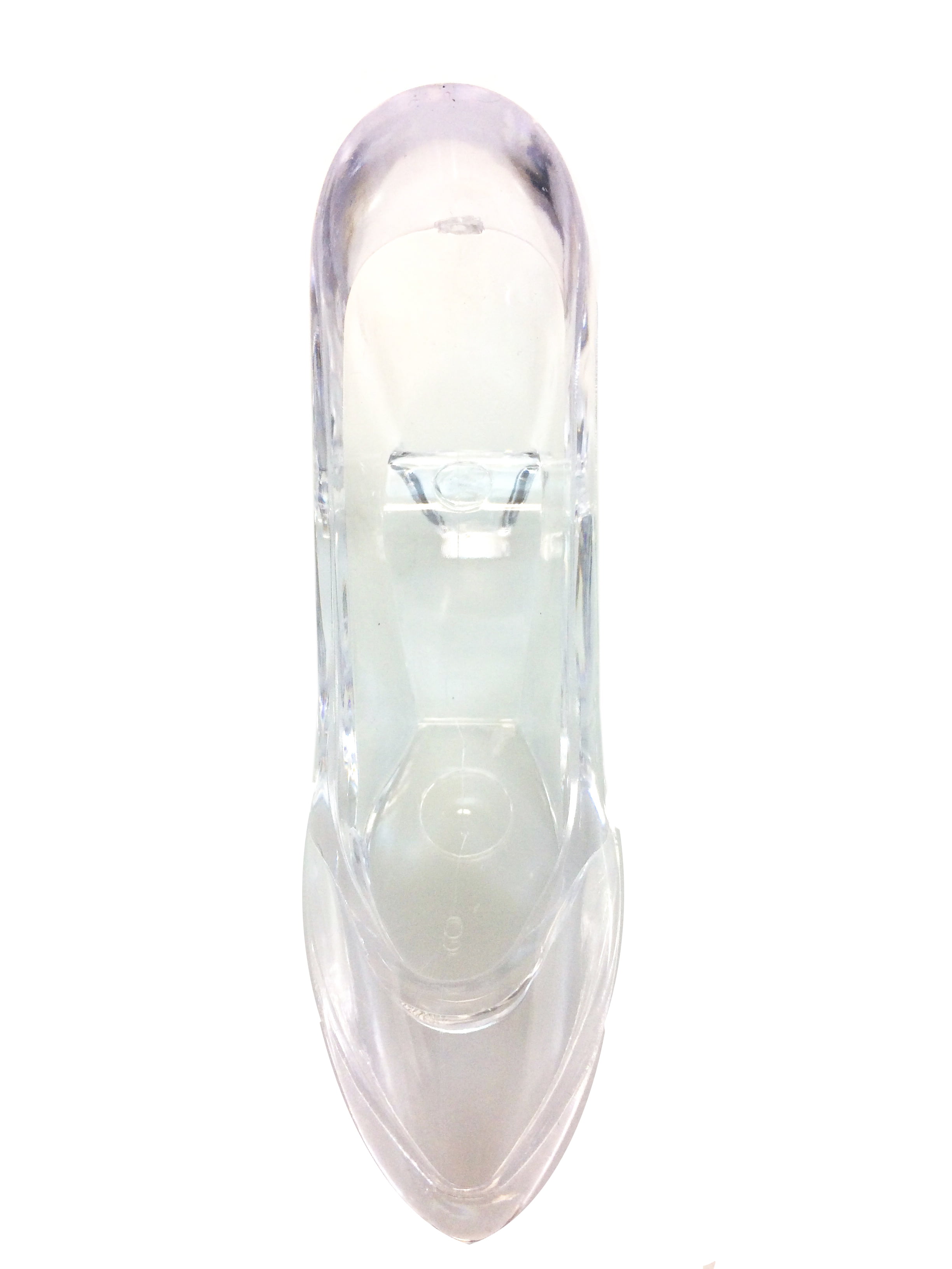 3.5 inch Mini Clear Plastic High Heel Cinderella Slipper 12 Pieces