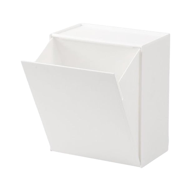 Organizador de almacenamiento para encimera de tocador de baño, caja dispensadora, contenedor para dormitorio Blanco