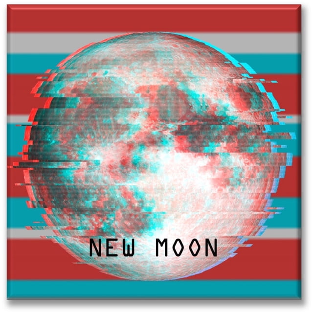 Cuadro Canva Listo Para Colgar Tipo Galería Luna Nueva 40X40 cm