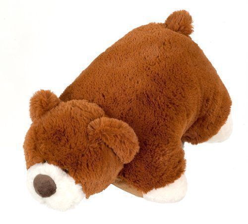 picture Brown Bear Pillow Pet plush plush brand small brown bear pet pillow 11 inches my cozy friendly chicago toy cushion walmart com