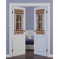thumbnail image 2 of Vintage Farmhouse Blackout Curtains, French Door Curtains for Door Window, Retro Home Text Country Star Wooden Privacy Drapery for Patio/Sidelight Doors, 1 Panel with Tieback, 54 x 40 Inches, 2 of 6