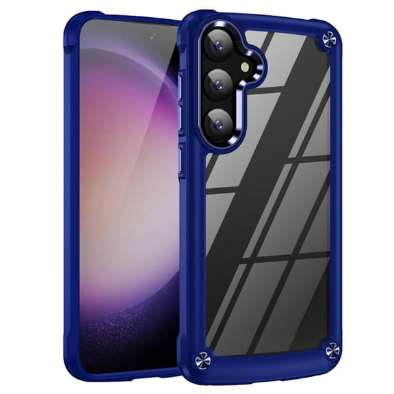 Military Grade Tough Shield Snap-on Transparent Case for Samsung Galaxy S25 Plus - Blue