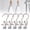 Grey, variant on 5 Pack Stainless Steel Clip Hangers 360°Rotating Hook Clothes Hanger with Clips Heavy Laundry Organizer for Pants Skirts Towels Scarves Space Saving Closet Storage Hooks Light Green Clips for Hanging
