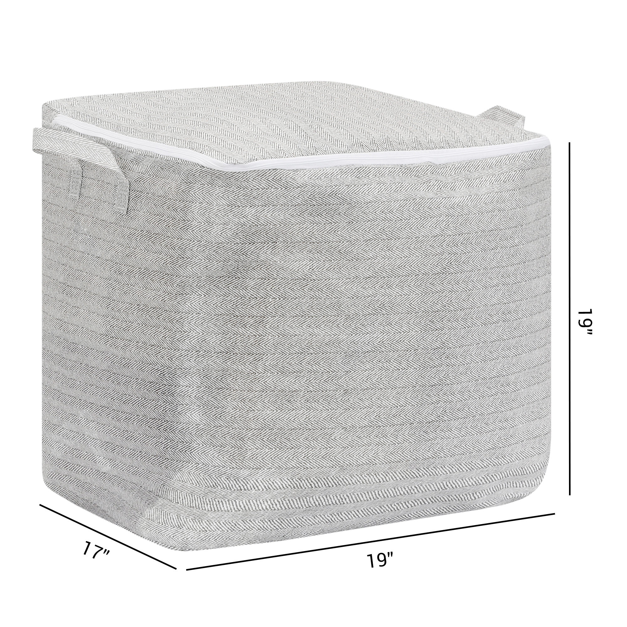 Unique Bargains 1 Pack Clothes Storage Bags Moving Bags Gray 19*17*19in
