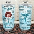 thumbnail image 3 of Personalized Nurse Tumbler Nurse Gifts For Women Worlds Best Nurses Cup Tumblers 20oz Nursing Coffee Travel Mug Birthday Christmas Nurses Week Gift For Nurse Medical Students, 3 of 6