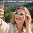 thumbnail image 4 of NSKBBM-Smart Glasses for Men & Women, Color Changing Lenses, IP65 Waterproof, Touch Control, Hands Free Calling, Transparent Stylish Frame Smart Bluetooth Glasses Compatible with Android & iOS(Brown), 4 of 4