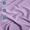 thumbnail image 3 of Bare Home Luxury 1800 Collection Fitted Sheet, Ultra-Soft, Deep Pocket, Queen, Lavender, 3 of 8