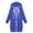 Blue, variant on Women's Winter Plus Size Hooded Coat Loose Fit Fashion Top Outerwear For Cold Weather