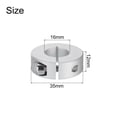 thumbnail image 2 of 8 Packs Single Split Clamp-On Shaft Collar 16mm Bore One-Piece Clamping Collar, 35mm OD, 12mm Thickness, Aluminum Alloy, 2 of 5