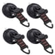 thumbnail image 1 of Conbola Ventosas De Servicio Pesado Con Ganchos 4 Piezas Accesorio De Lona Para Acampar Con Ventosa De Amarre Para Automóvil Mejorado Con Gancho De Seguridad Fuerte Potencia Para Toldo Trampa Para Aca, 1 of 5