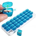 thumbnail image 3 of Monthly Pill Organizer with Removable Pocket-Sized Storage Box Snap Lid Storage Case for Daily Travel, 3 of 8