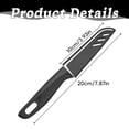 thumbnail image 3 of Paring Knives with Cover,7.87 inch Stainless Steel Knife with Ergonomic Plastic Handle and Blade Cover,Portable Fruit & Vegetable Knives,Small Kitchen Peeling Knives for Fruit Vegetable,Black, 3 of 6