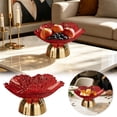 thumbnail image 2 of Pedestal Fruit Bowl Fruit Plate Multipurpose Food Snack Storage Tray, Snack Holder for Kitchen Countertop, for Living Room Dining Table Centerpiece Use, 2 of 6